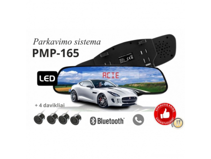  PMP-165 PARKAVIMO sistema VEIDRODYJE SU Bluet