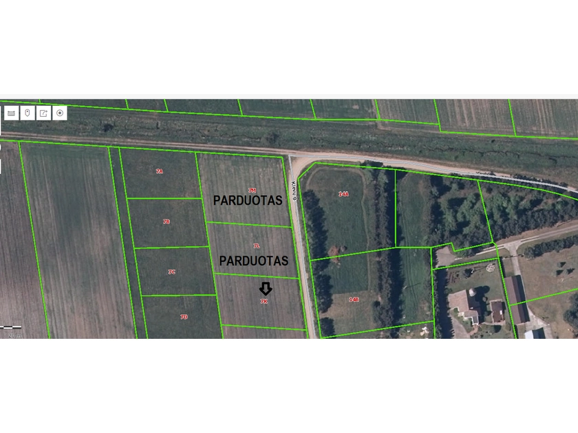  Parduodamas 14,5 a sklypas Grabupių k. Klevų g.