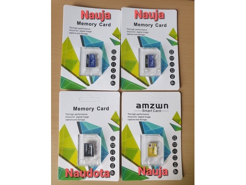  Micro SD kortelės be adaperių