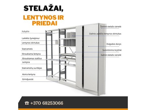  Pramoniniai lentynų stelažai 