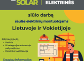 Peržiūrėti skelbimą - Darbas saulės elektrinių montuotojams